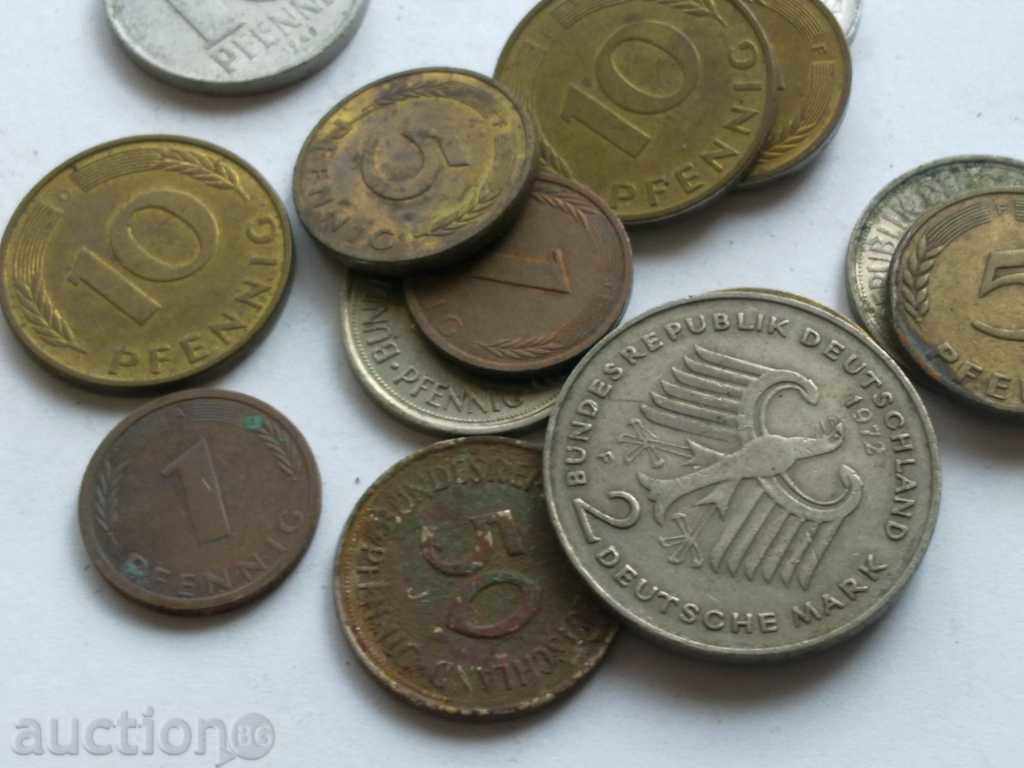 Lot German coins with price 5.00 BGN | € 2.56 Lot German coins with price 5.00 BGN | € 2.56
