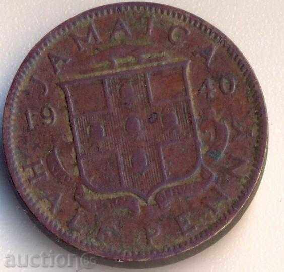 Jamaica 1/2 penny 1940 year