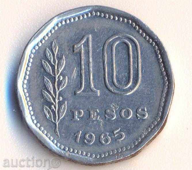 Αργεντινή 10 πέσος 1965 με τιμή 3.20 BGN | € 1.64 Αργεντινή 10 πέσος 1965 με τιμή 3.20 BGN | € 1.64