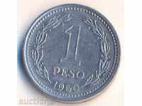 Argentina 1 peso 1960 year