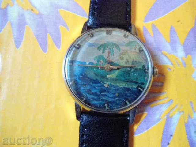 Auction A rare painted clock Auction A rare painted clock