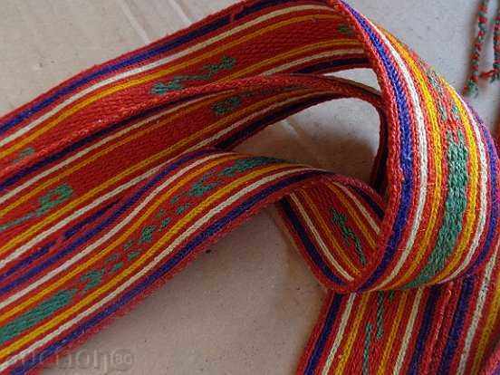 Old hand woven belt, belt, poft, costume - 5 Old hand woven belt, belt, poft, costume - 5