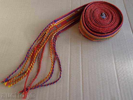 Old hand woven belt, belt, poft, costume - 7 Old hand woven belt, belt, poft, costume - 7