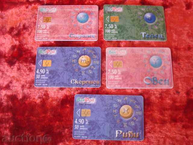 LOT, BULFON, Bul Fon phono card, ZODIAC. LOT