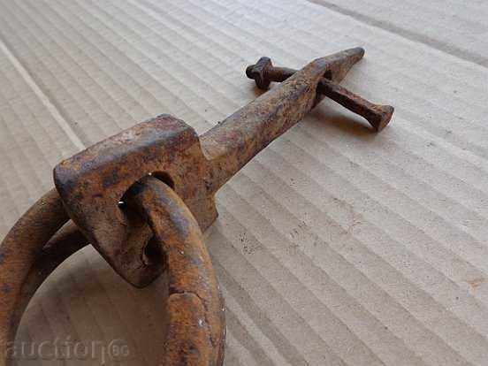 Metal rings, wrought iron for a wagon - 6 Metal rings, wrought iron for a wagon - 6