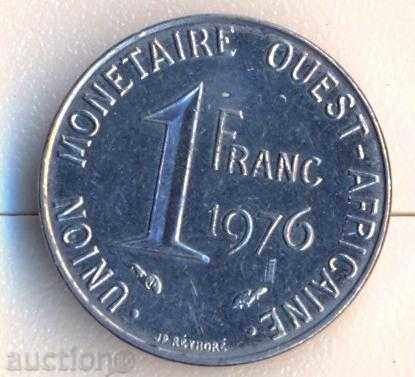 West Africa 1 franc 1976 year with price 3.50 BGN | € 1.79 West Africa 1 franc 1976 year with price 3.50 BGN | € 1.79