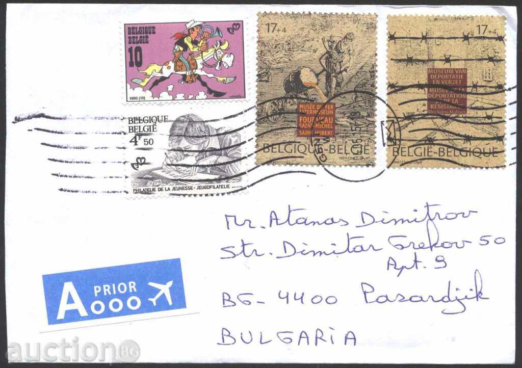 Traveled envelope with Museum Museum marks 1997 from Belgium