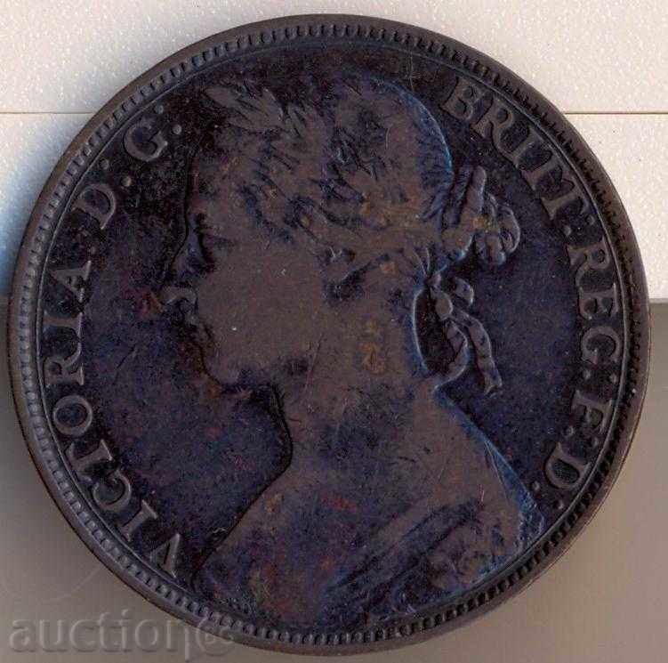 Великобритания 1 пени 1882н с цена 18.00 лв. | € 9.20 Великобритания 1 пени 1882н с цена 18.00 лв. | € 9.20
