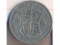 Marea Britanie 1/2 coroana 1932 de argint, 14 g.