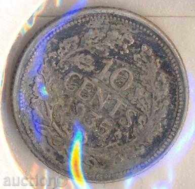 Olanda 10 cenți 1935 de argint