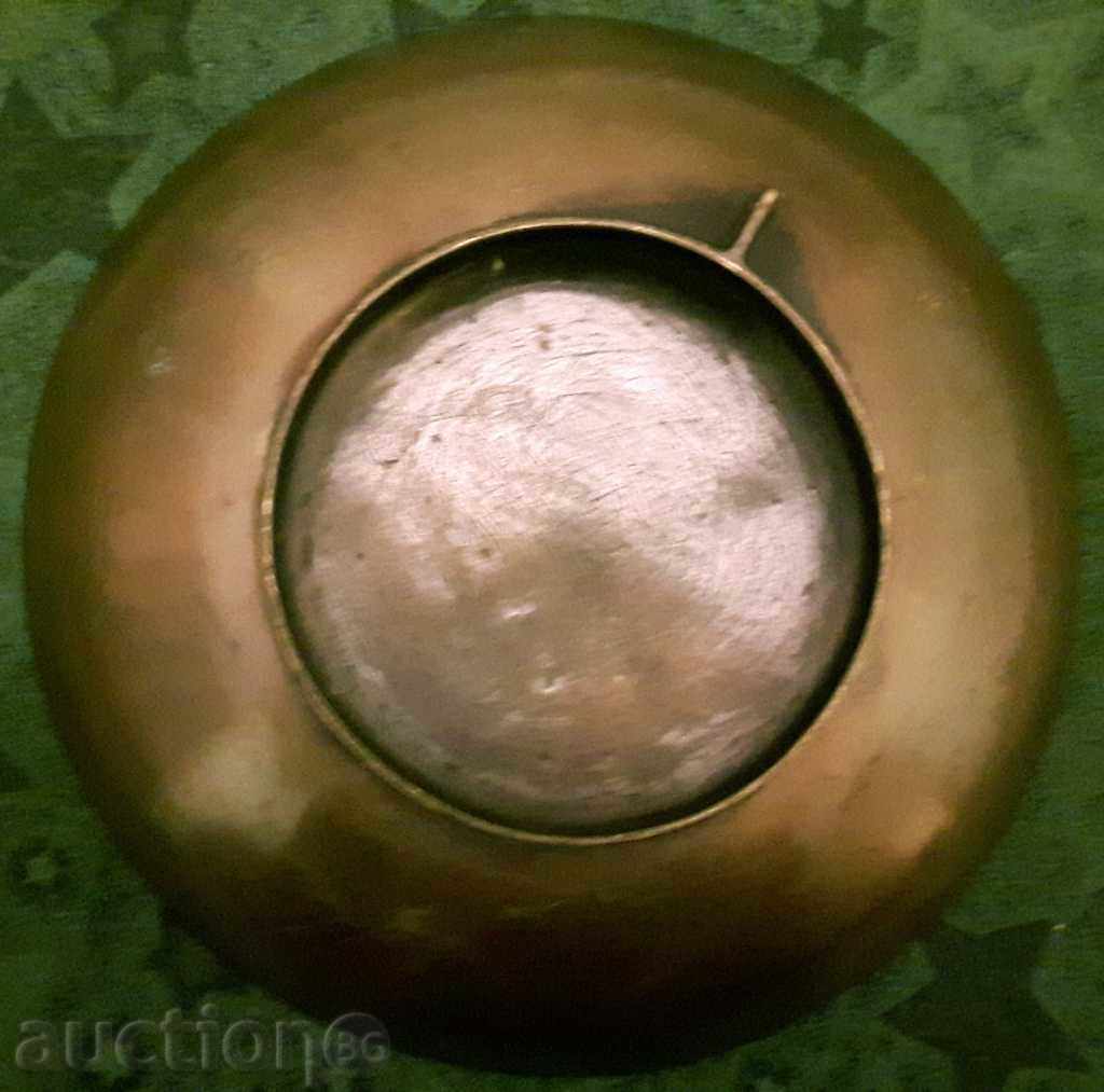 Delivery of Embossed massive heavy /2.47 kg./ brass panel with coat of arms