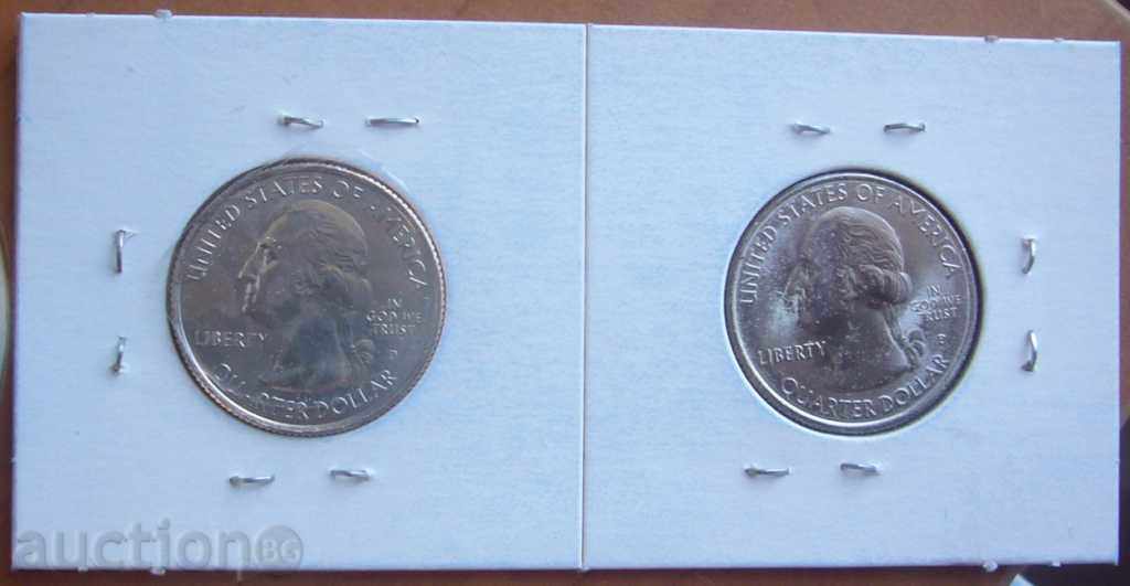 SUA Frumoasă America 1/4 dolar 2015 Saratoga D & P cu preț € 2.85 | 5.57 BGN