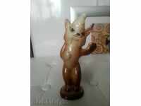 Vechi statuetă de porțelan rusesc, Figura Fox