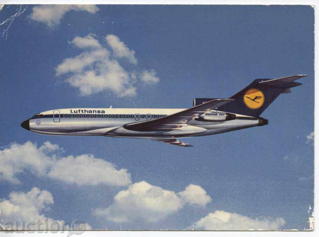 Lufthansa - Boeing 727 card