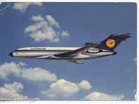 Lufthansa - Boeing 727 card