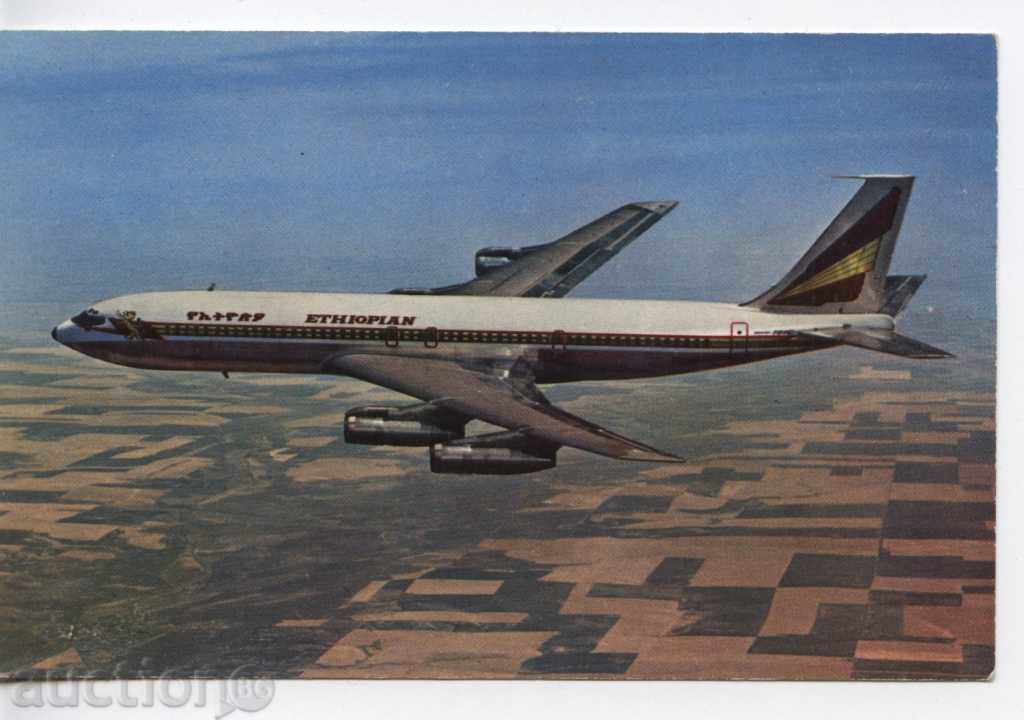 картичка Етиопски аеролинии - Боинг 707
