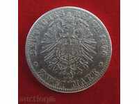 2 stamps 1876 A silver / Prussia