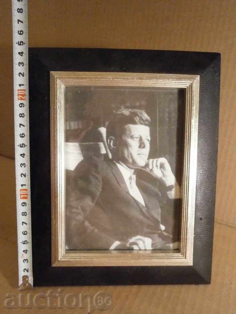 Auction old frame with Kennedy Auction old frame with Kennedy