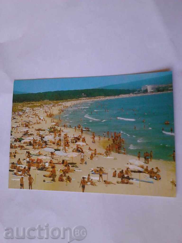 П К Приморско Плажът на Международния младежки център 1984