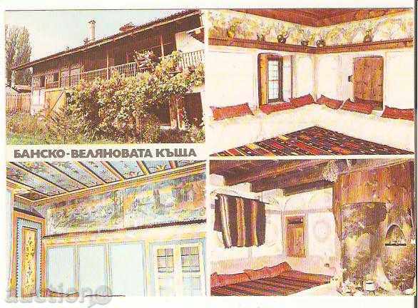 Bulgaria Bansko Velyanova casa carte de 3 *