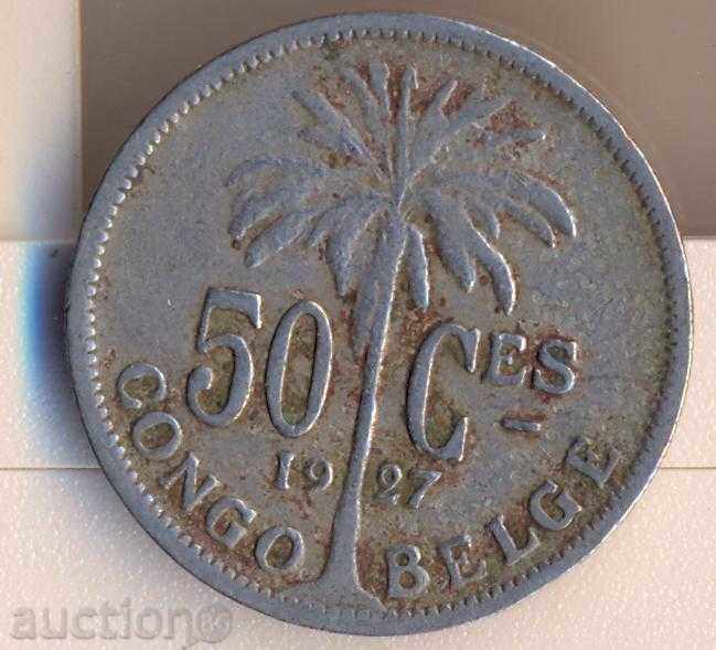 Belgian Congo 50 centimeters 1927