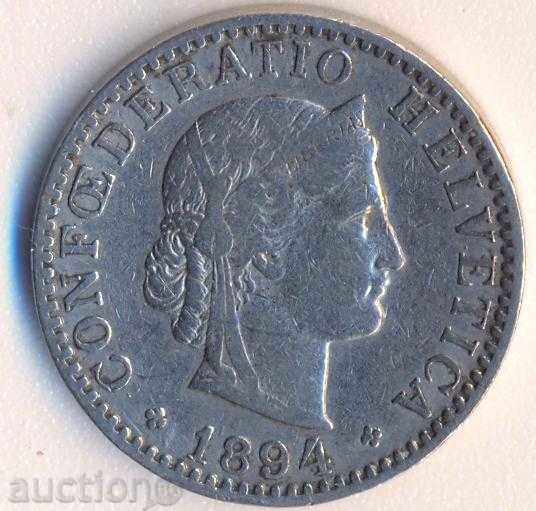 Ελβετία 20 ραπέλ 1894 με τιμή 3.90 BGN | € 1.99 Ελβετία 20 ραπέλ 1894 με τιμή 3.90 BGN | € 1.99