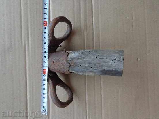 Old waxed wood carved iron with price 34.00 BGN | € 17.38 Old waxed wood carved iron with price 34.00 BGN | € 17.38