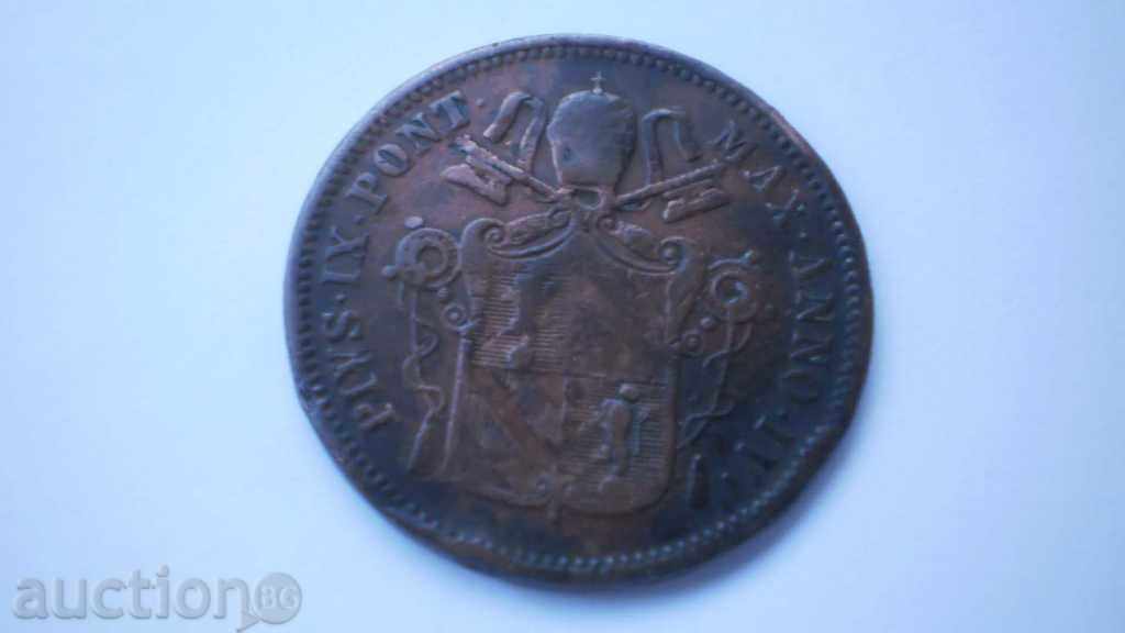 Licitație Vatican 1 Bayocho 1850 R Coin Rare