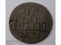 Saxony Friedrich August I 1/48 Thaler 1811H Silver Germany