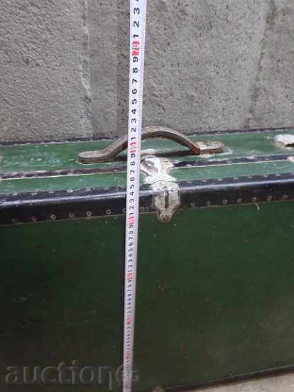 Delivery of Very old suitcase traveled to America chest bag