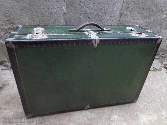 Very old suitcase traveled to America chest bag