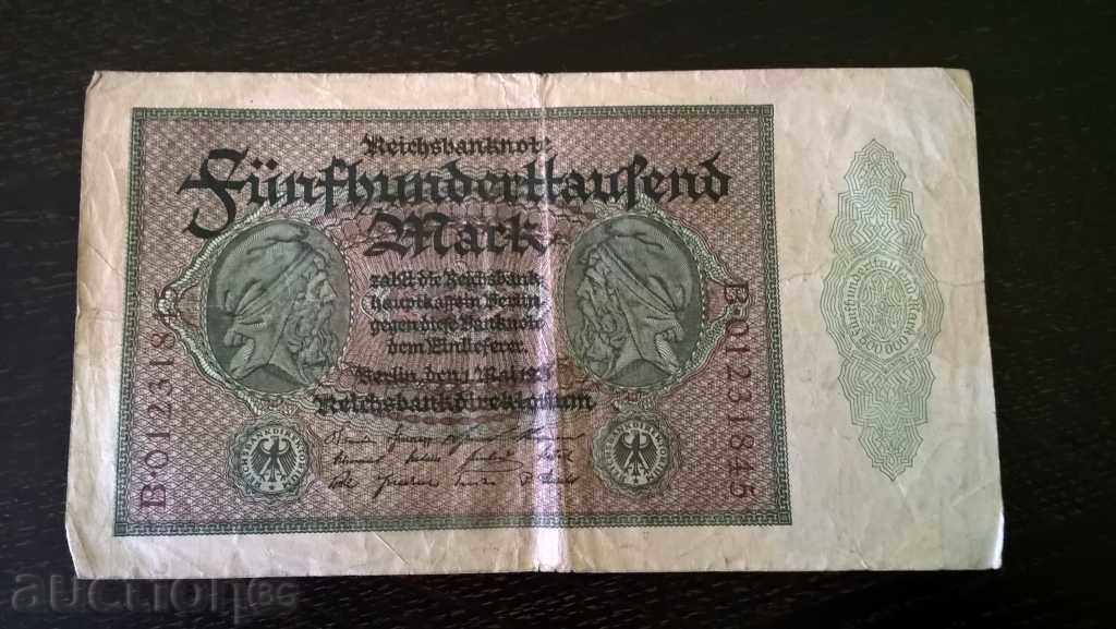 Reich banknote - Germany - 500 000 marks | 1923