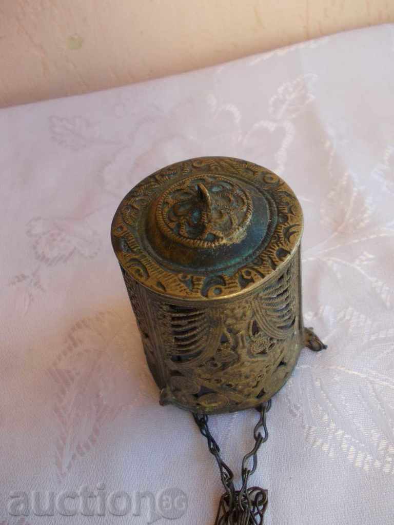 Auction Old bronze homemade candlestick Auction Old bronze homemade candlestick