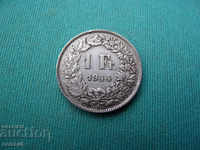 Switzerland 1 Franc 1944 Silver