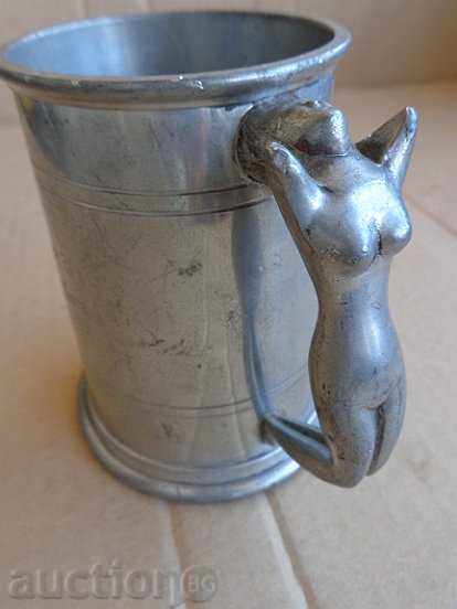 Auction Old silver mug, cup, goblet Auction Old silver mug, cup, goblet