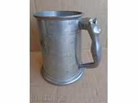 Old silver mug, cup, goblet
