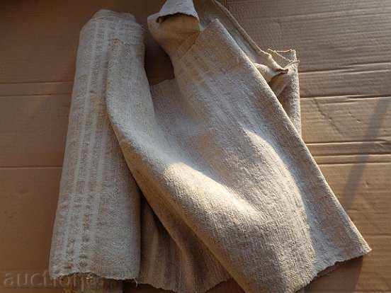 An old hand-woven hemp cloth rug - 5 An old hand-woven hemp cloth rug - 5