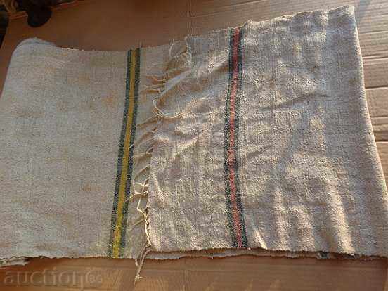 An old hand-woven hemp fabric cloth trail - 5 An old hand-woven hemp fabric cloth trail - 5