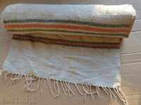 An old hand-woven hemp fabric cloth trail