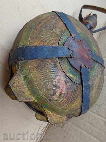 An old handmade vase of primitive wooden bucket - 6