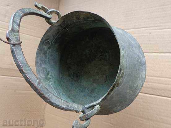 Доставка на Старо бакърено менче, бакър, котле меден съд