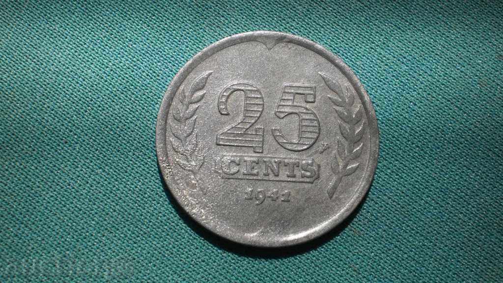 КОРАБИ  25 ЦЕНТА 1941  ГЕРМАНИЯ - ХОЛАНДИЯ-ОКУПАЦИОННА с цена € 3.07 | 6.00 лв.