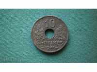 10 centime 1941 ocupație - Germania - Franța - rar