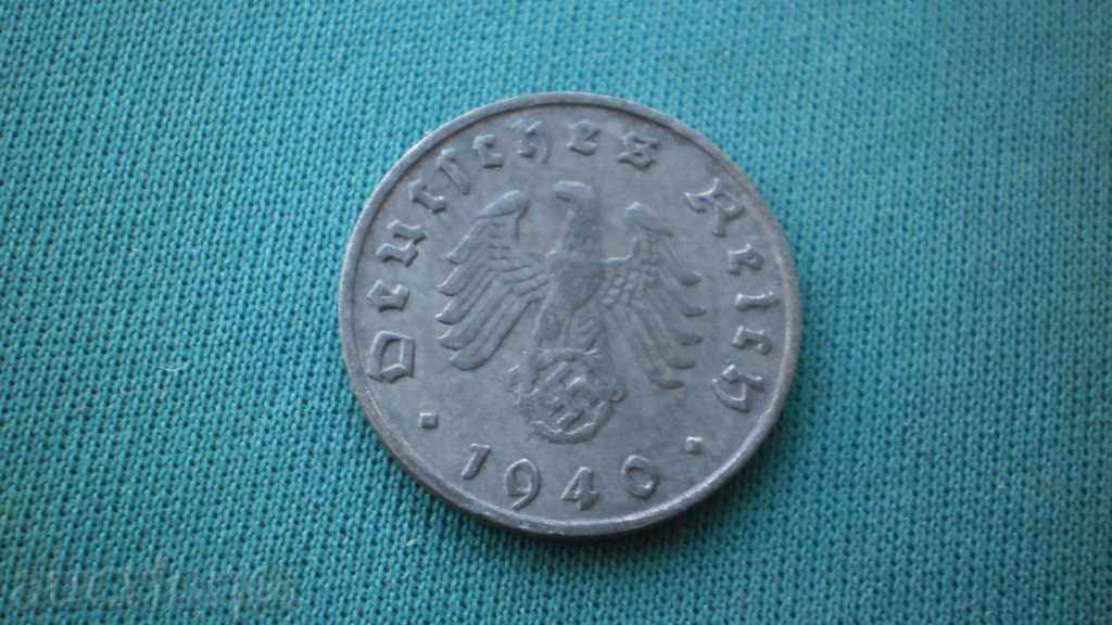 10 PFENNIG 1940B GERMANY - RED