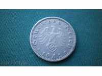 Germania 50 PFENNIG 1942F GERMANIA --RYADKA