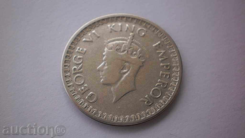 British India ½ Rupia 1943 Silver Coin with price € 7.67 | 15.00 BGN