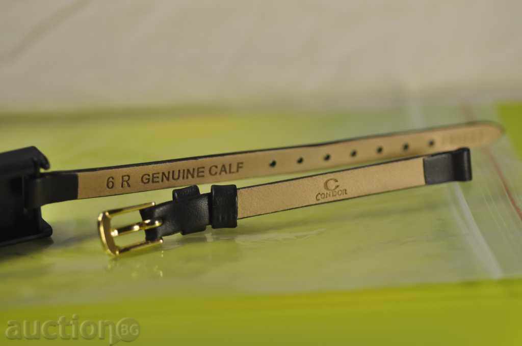 Licitație Piele de vițel cu cataramă „CONDOR” de 6 mm (culoare aurie).