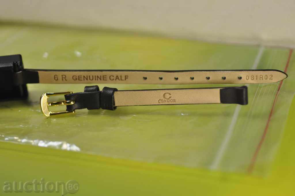 Livrarea Piele de vițel cu cataramă „CONDOR” de 6 mm (culoare aurie).