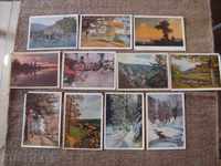 Old USSR cards - 11 pieces