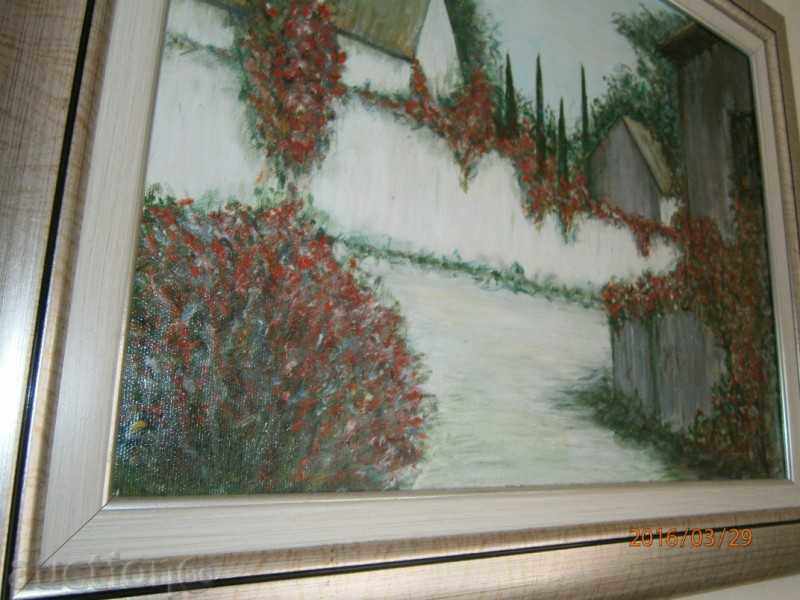 Delivery of Picture - HOUSES - OIL ON SHOWER Delivery of Picture - HOUSES - OIL ON SHOWER